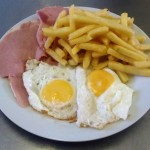 ham,egg & chips