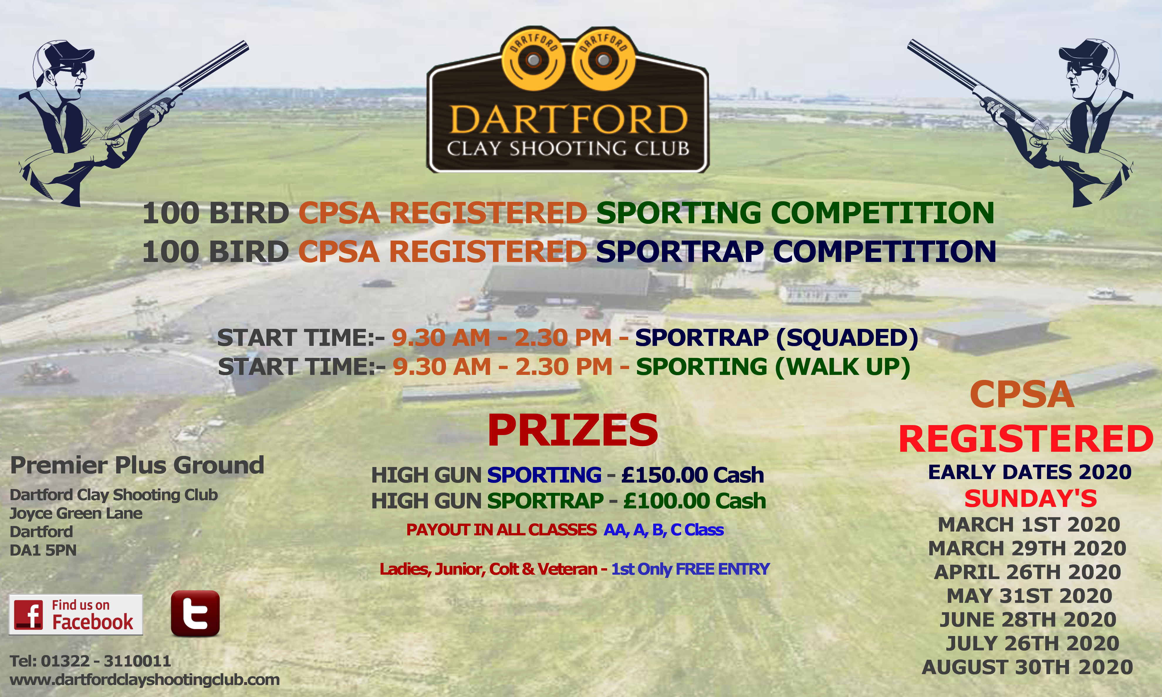 COMPETITIONS 2020 Dartford Clay Shooting Club